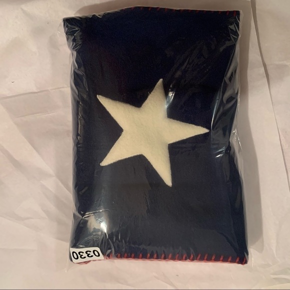 The flag scarf is cozy and soft to the touch. - Picture 6 of 13